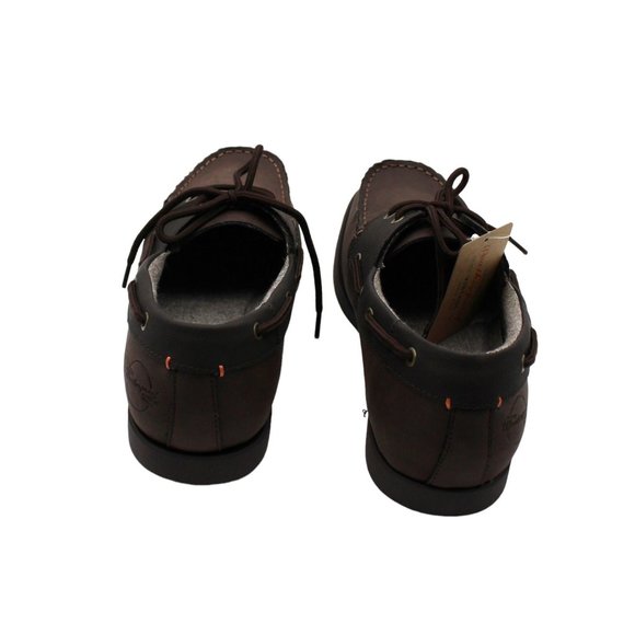 Weatherproof Vintage Mens Brown Cushioned Benny Round Toe Lace-up Boat Shoes 10 - Picture 7 of 7